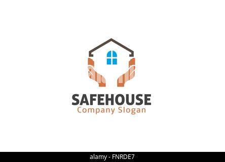 Safe House Design Illustrazione Illustrazione Vettoriale