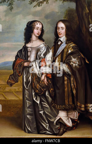 Maria Stuart Princess Royal (Maria Henrietta 1631 - 1660 Inghilterra inglese e Guglielmo II 1626 - 1650 olandese principe di Orange e stadtholder delle Province Unite dei Paesi Bassi Foto Stock