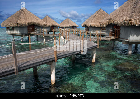 Meridien Hotel sull'isola di Tahiti, Polinesia Francese Tahiti Nui, Isole della Società, Polinesia francese, South Pacific. Foto Stock