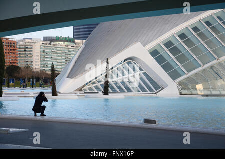 Hemisferic a Ciudad de las Artes y las Ciencias, Valencia, Spagna Foto Stock