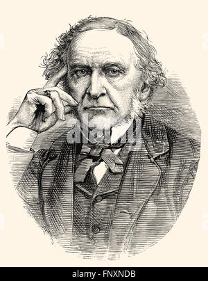 William Ewart Gladstone, 1809-1898, un ex Primo ministro britannico, Foto Stock
