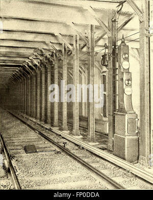 La stazione ferroviaria di strada ufficiale (1904) Foto Stock