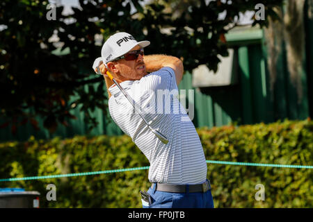 Orlando, Florida. 16 marzo, 2016. Hunter Mahan un golfista americano giocando al Arnold Palmer Invitational Torneo di Golf al Bay Hill Golf Club, Orlando, Florida Credit: Findlay/Alamy Live News Foto Stock