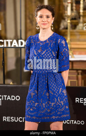 Maria Botto a Photocall per il film "Resucitado/Risorto/' a San Antonio de los Alemanes chiesa a Madrid, Spagna. Il 16 marzo 2016./picture alliance Foto Stock