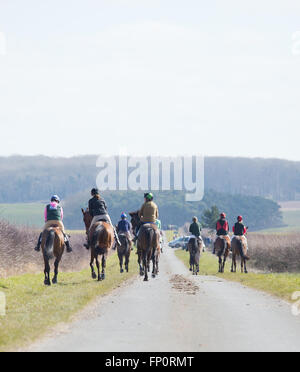 Il derby kiplingcotes i mondi più antica corsa di cavalli corrono in yorkshire ogni anno a partire dal 1519 Foto Stock