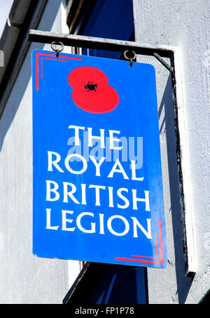Il Royal British Legion Club segno Foto Stock