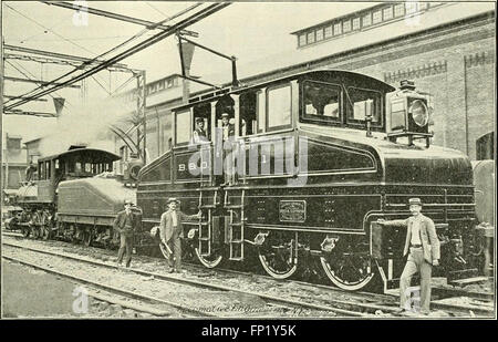 Locomotiva engineering - una pratica ufficiale della stazione di potenza motrice e il materiale rotabile (1895) Foto Stock