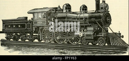 Locomotiva engineering - una pratica ufficiale della stazione di potenza motrice e il materiale rotabile (1895) Foto Stock