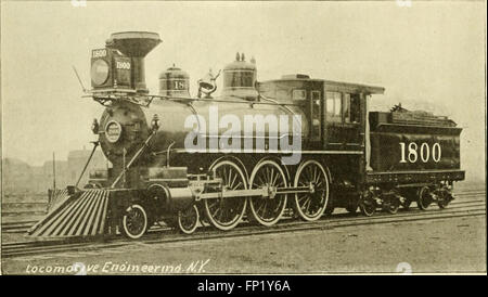 Locomotiva engineering - una pratica ufficiale della stazione di potenza motrice e il materiale rotabile (1896) Foto Stock