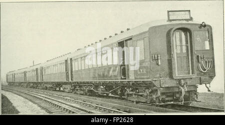 L'edizione 1916 del "ingegnere meccanico ferroviario" copre i progressi nell'ingegneria ferroviaria, con particolare attenzione alle innovazioni meccaniche nella progettazione, manutenzione e sistemi operativi dei treni. Foto Stock