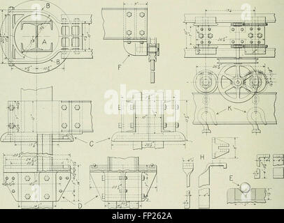 L'edizione 1916 di Railway Mechanical Engineer si concentra sull'ingegneria alla base dei sistemi ferroviari, tra cui la progettazione di locomotive, la manutenzione e le innovazioni nell'ingegneria meccanica per i trasporti. Foto Stock