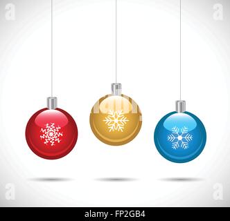 Illustrazione di ornamenti colorati isolato su uno sfondo bianco. Illustrazione Vettoriale