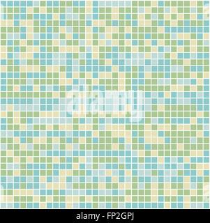 Illustrazione di un quadrato colorato sfondo piastrelle. Illustrazione Vettoriale