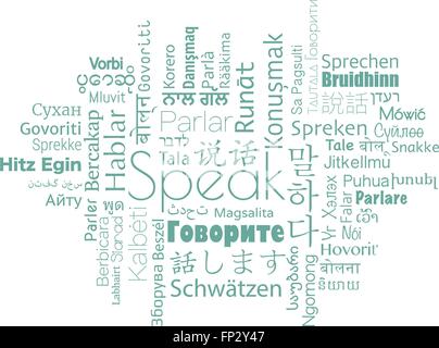 Parlare al mondo Illustrazione Vettoriale