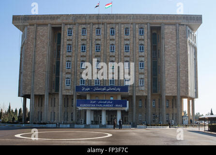 Il Parlamento curdo a Erbil, nel nord Iraq Foto Stock