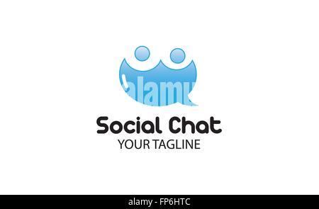 Chat sociale illustrazione di Design Illustrazione Vettoriale