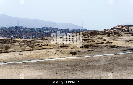 Perù. lima. sito archeologico di Pachacamac. Foto Stock