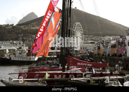 Volvo Ocean Race Vela flotta di Città del Capo in Sud Africa Foto Stock