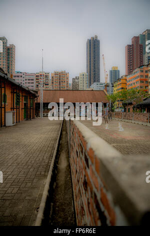 Il deposito di bestiame artista village al Ma Tau Kok Foto Stock