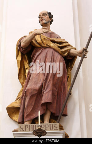 San Filippo Apostolo, Basilica di San Vito di Ellwangen, in Germania il 7 maggio 2014. Foto Stock