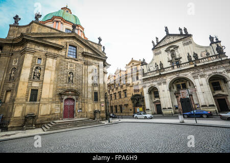 Praga, Repubblica Ceca. 16 Mar, 2016. San Francesco di Assisi Chiesa a Praga © Aziz Karimov/Pacific Press/Alamy Live News Foto Stock