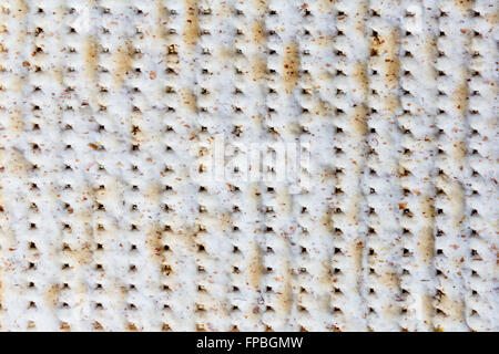 Texture della pasqua ebraica matzah (pane azzimo). Foto Stock