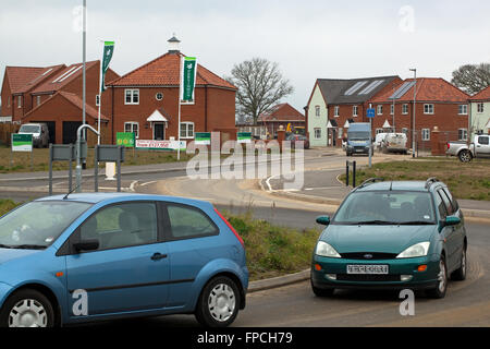 Nuovo alloggiamento dello sviluppo. Hoveton, Wroxham. Broadland. Norfolk. In Inghilterra. Regno Unito. Foto Stock