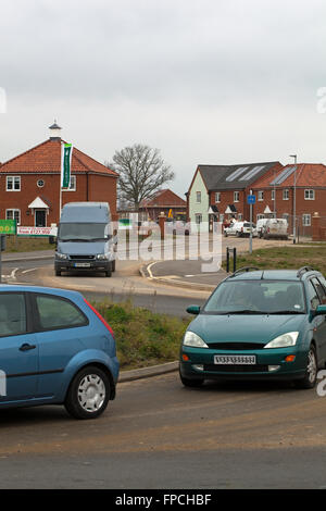 Nuovo alloggiamento dello sviluppo. Hoveton, Wroxham. Broadland. Norfolk. In Inghilterra. Regno Unito. Foto Stock