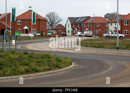 Nuovo alloggiamento dello sviluppo. Hoveton, Wroxham. Broadland. Norfolk. In Inghilterra. Regno Unito. Foto Stock