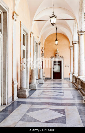 La galleria superiore Sala nel Palazzo Doria Tursi, Via Garibaldi. Progettato da G & D Ponzello. Foto Stock