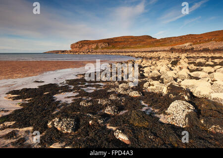 Spiaggia Cuaig sulla penisola di Applecross - Ross-shire, Scozia. Foto Stock