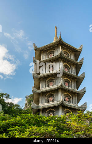 Pagoda a montagne di marmo, Ngu Hanh Son Ward, a sud di Da Nang, Vietnam Foto Stock