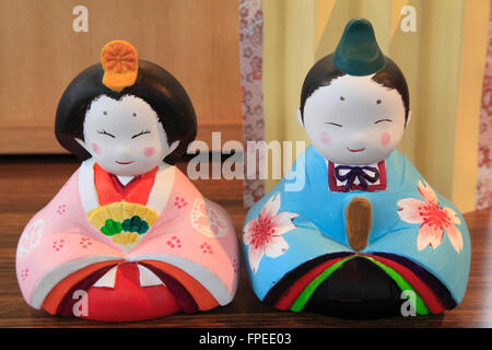 Il Giappone; Seto City, nella prefettura di Aichi, ceramiche, bambole, Foto Stock