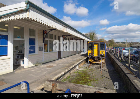 Liskeard Looe Valley linea stazione ferroviaria. Foto Stock