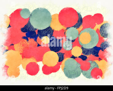 Abstract multi cerchi di colore Foto Stock