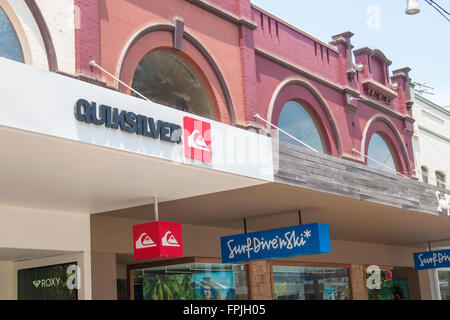 Quiksilver store shop in Manly Beach,Sydney , Australia Foto Stock