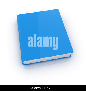 Libro blu , questo è un computer generato e rendering 3d'immagine. Foto Stock