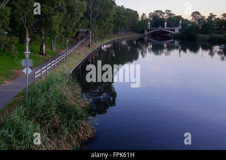 Passeggiata mattutina in Adelaide Foto Stock