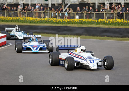 Chichester, Regno Unito. Xix marzo, 2016. Goodwood 74a Assemblea dei Soci, effetto ChichesterGround F1 auto di credito di dimostrazione: Oliver Dixon/Alamy Live News Foto Stock