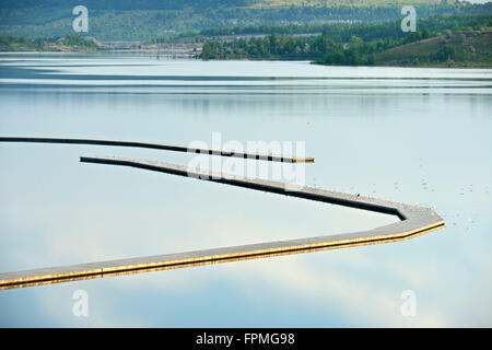 Germania, Sassonia-Anhalt, Braunsbedra, Neumark, Geiseltalsee, Marina, Porto, sito in costruzione, shell Foto Stock