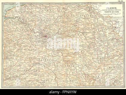 N FRANCIA:battaglie/date/Napoleonico rivoluzionario/guerre franco-prussiano, 1903 Mappa Foto Stock