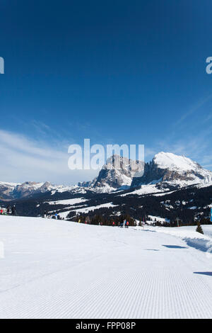 Area sci nelle Dolomiti, Foto Stock