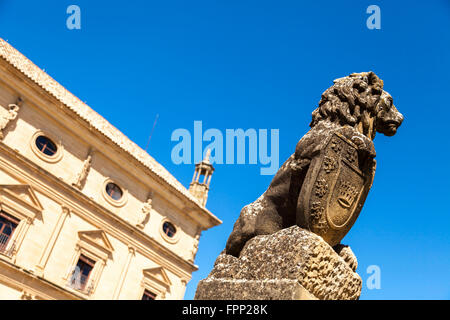 Plaza Vazquez Molina square a Ubeda, Provincia di Jaen, Andalusia, Spagna Foto Stock