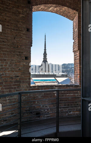 Vista la Mole Antonelliana, Torino Foto Stock