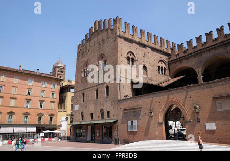 Palazzo di Re Renzo. Bologna. Emilia Romagna. Italia a Bologna, Italia, il 04 giugno, 2015 Foto Stock
