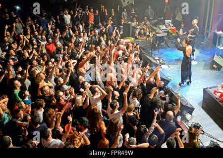 Barcellona - 12-05: Carburante Fandango (elettronico, funk, fusion e flamenco band) esegue a Apolo (luogo). Foto Stock