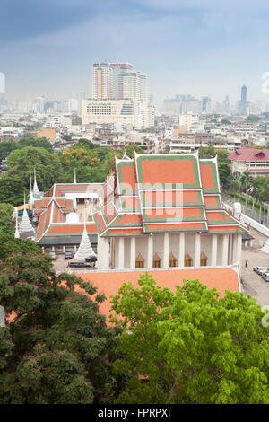 Il Tempio del Buddha del mercoledì, Wat Saket e Phra Ubosot (nel complesso del Monte d'Oro), risalente al periodo Ayutthaya, Foto Stock