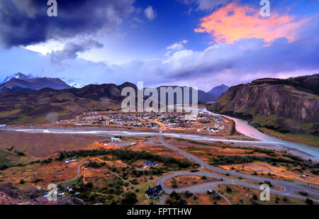 El Chalten, Santa Cruz, Patagonia Argentina Foto Stock