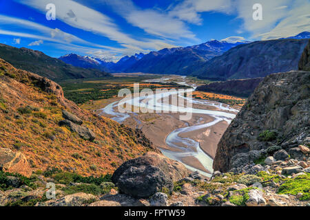 El Chalten, Santa Cruz, Patagonia Argentina Foto Stock