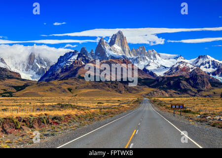 El Chalten, Santa Cruz, Patagonia Argentina Foto Stock